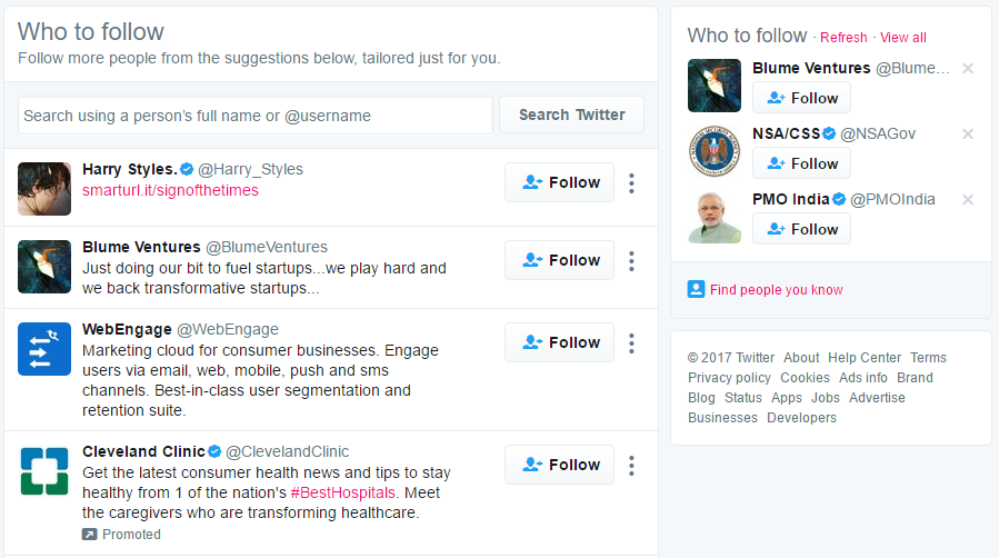 Promoted Accounts