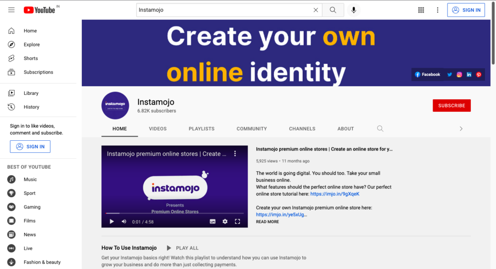 youtube for eCommerce