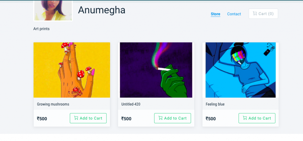 Instamojo online stores mojoStores September - anumegha