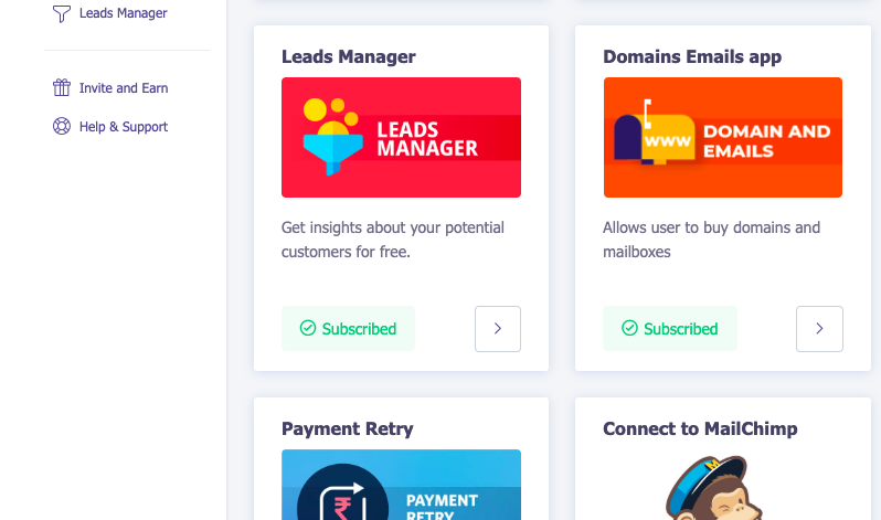 Instamojo leads manager app - subscribe