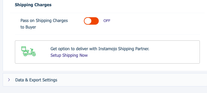 Shipping option - how to create online store on Instamojo - blog