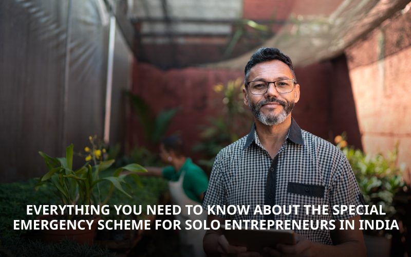 Special emergency scheme for solo entrepreneurs