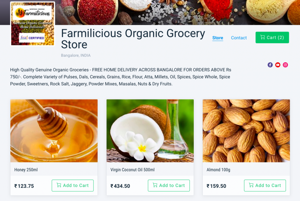 Farmilicious online store