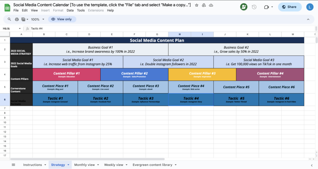 hootsuite social media calendar