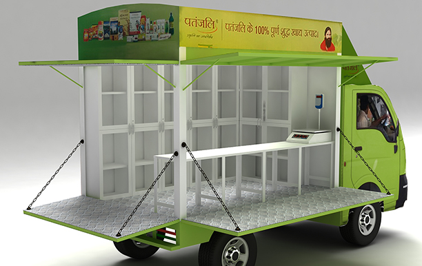 Patanjali store on wheels