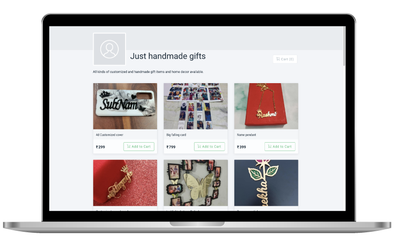 create online gift shop