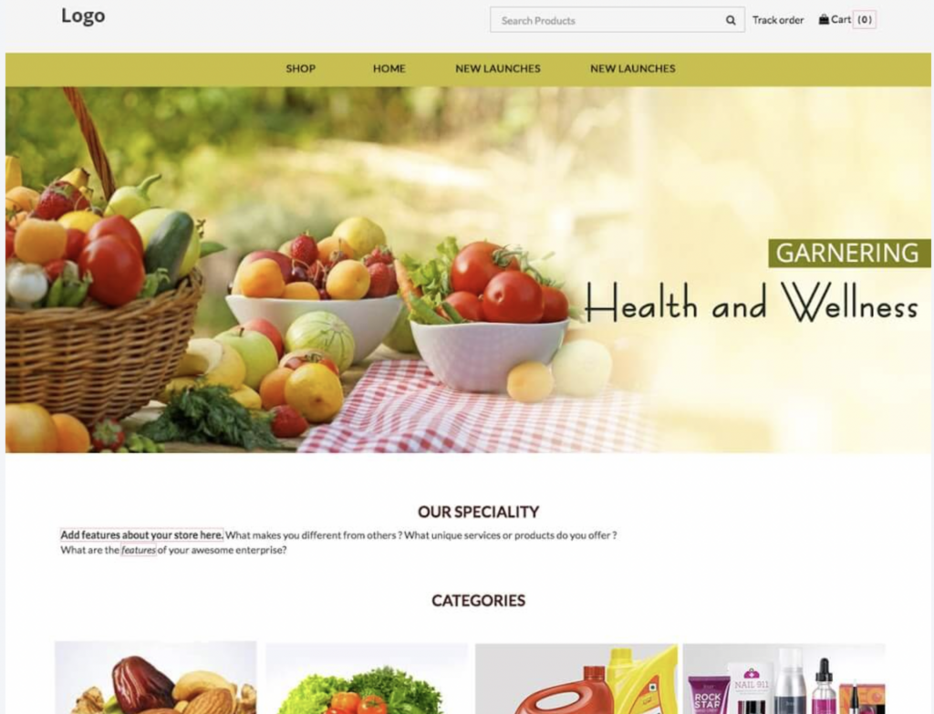 eCommerce website themes
