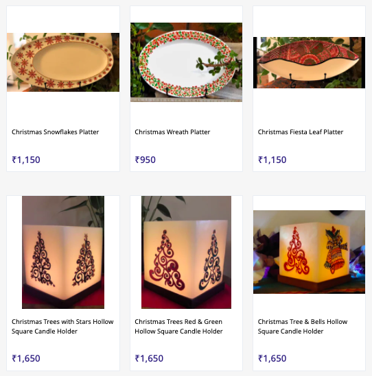 small online business christmas catalogue