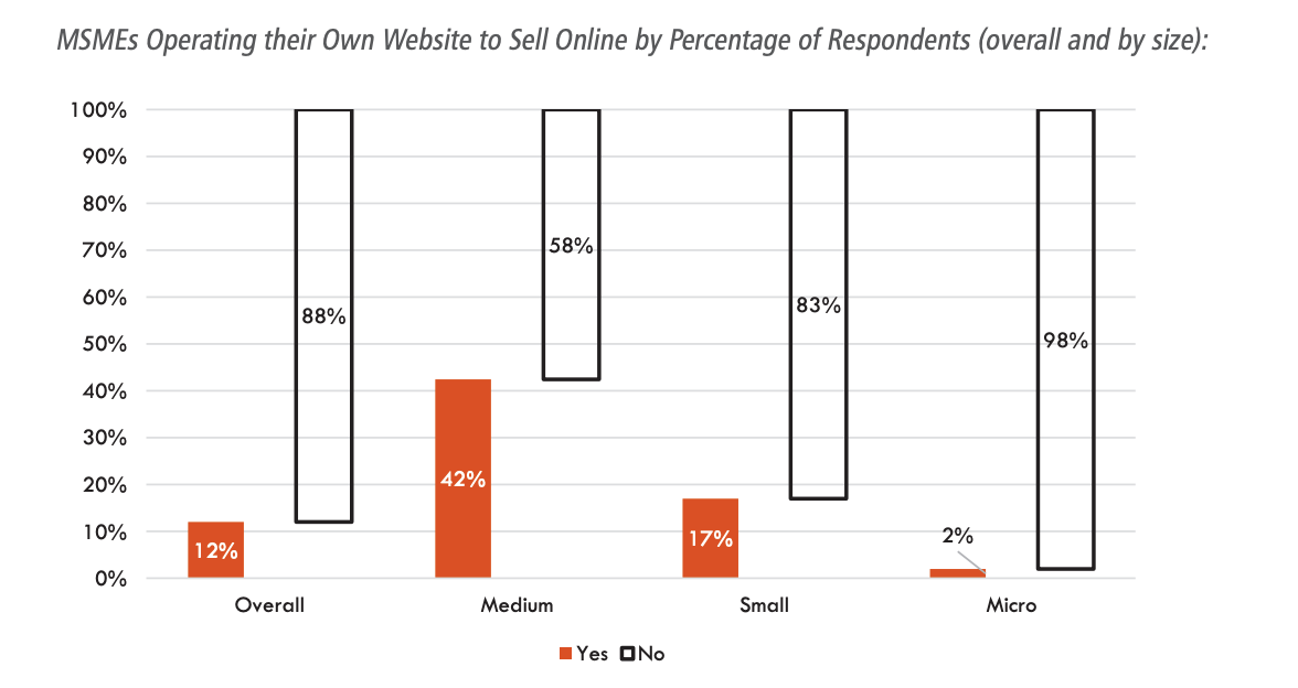 MSMEs with ecommerce websites survey