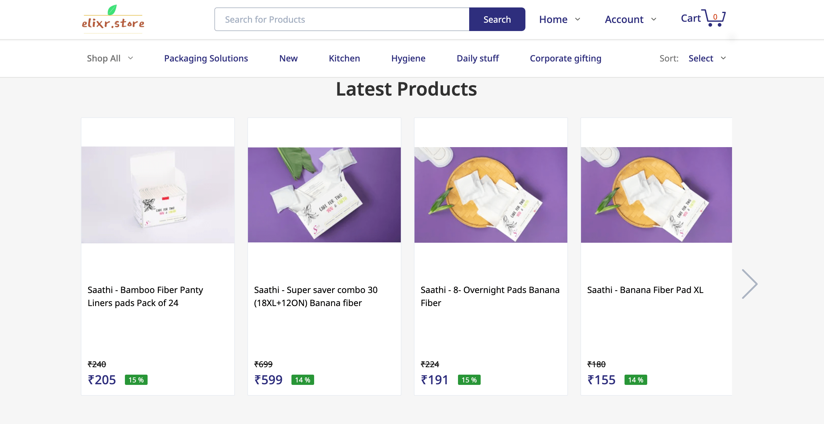 Elixr online store
