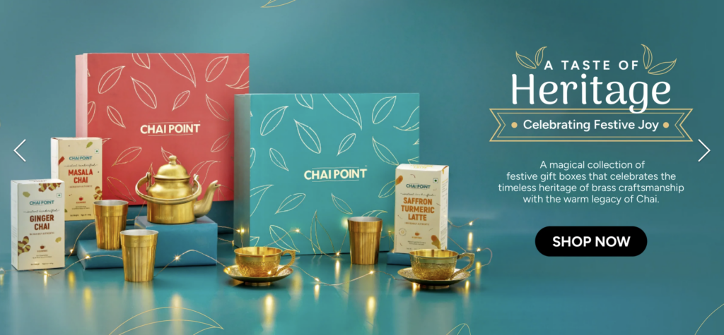 Chai Point website banner