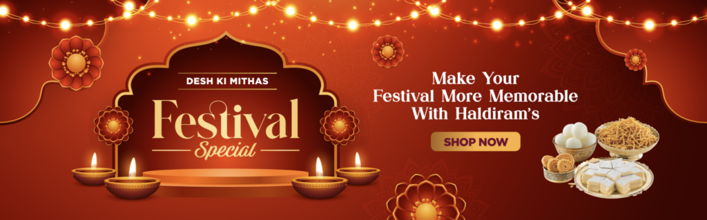 Haldiram website banner