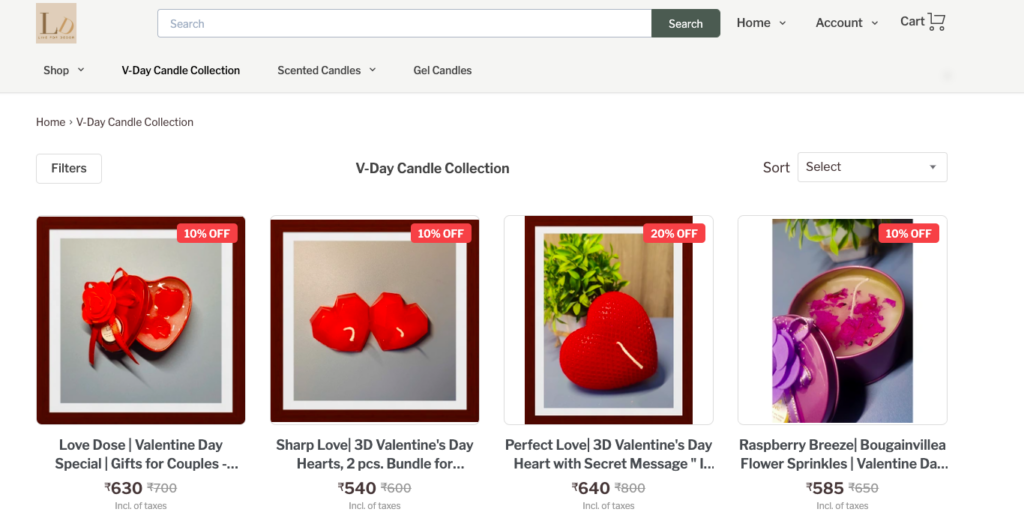 Instamojo online store Live for Decor