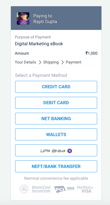 payment link instamojo