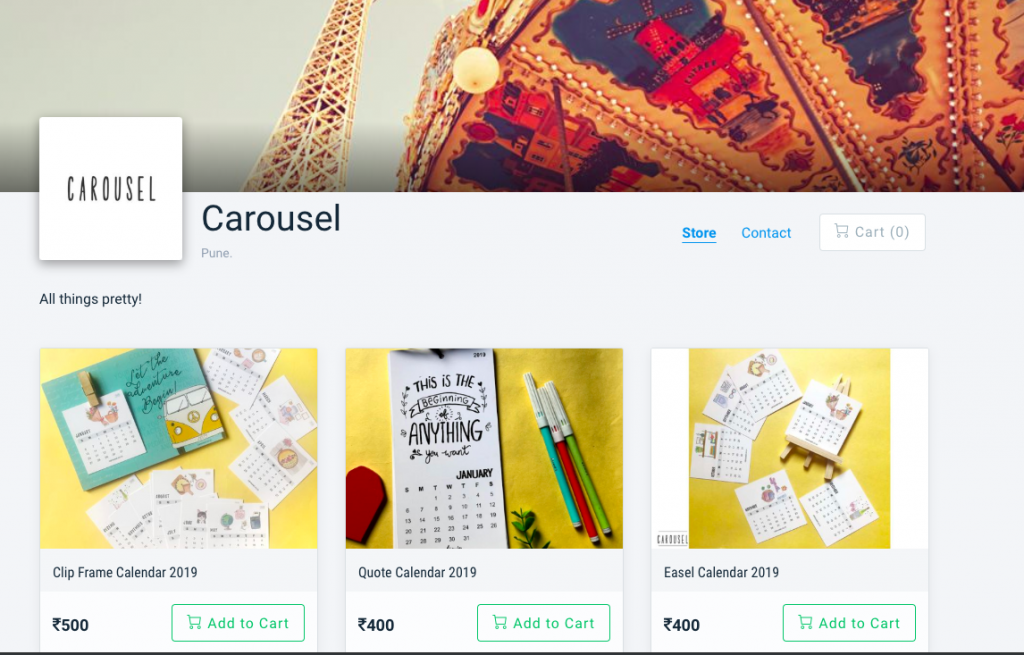 carousel - top 5 instamojo online stores