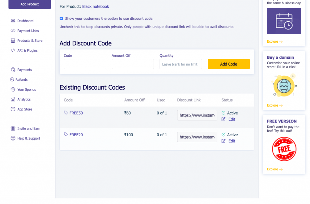 Discount Code - Instamojo Blog