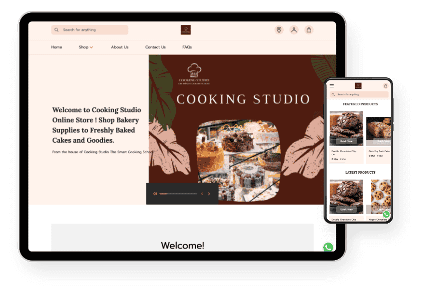 Cooking Studio eCommerce store