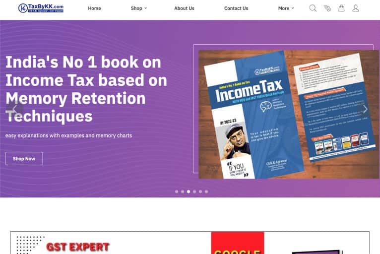 Taxbykk eCommerce website
