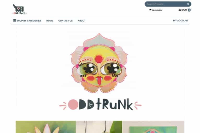 Oddtrunk eCommerce website