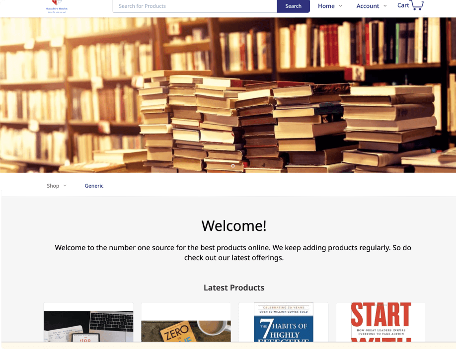 Books & magazines eCommerce website themes