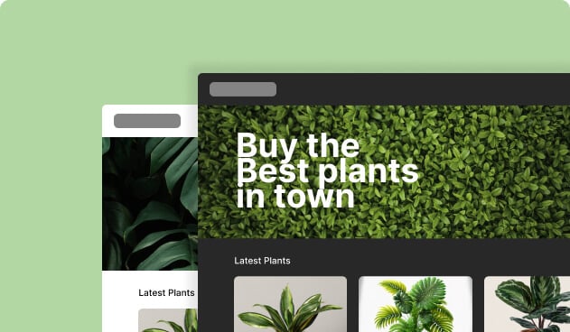 Plants website templates